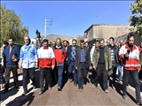 سخنگوی دولت در جمع اهالی روستای زلزله‌زده ورنکش حضور یافت