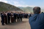بازدید رئیس جمهور از پروژه ترانزیتی ارس و دیدار با اهالی روستای کلاله