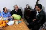 دیدار استاندار آذربایجان شرقی با زلزله‌زدگان سراب در شب یلدا