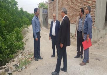 بازدید معاون هماهنگی امور عمرانی استاندار آذربایجان شرقی از پروژه‌های عمرانی شهرستان مرند در حوزه راه و آب