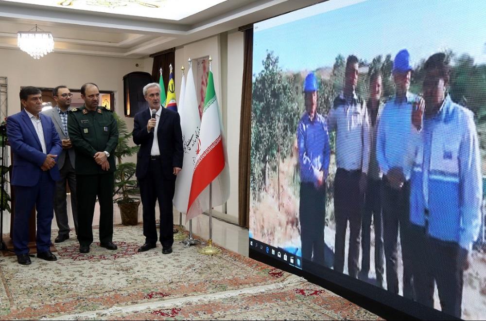 افتتاح دو طرح عمرانی و خدماتی و تجلیل از کارمندان نمونه شهرستان مرند