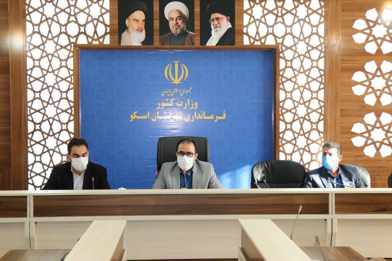 بازدید فرماندار اسکو از پروژه های عمرانی شهر اسکو