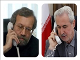تماس تلفنی رئیس مجلس شورای اسلامی با استاندار آذربایجان شرقی