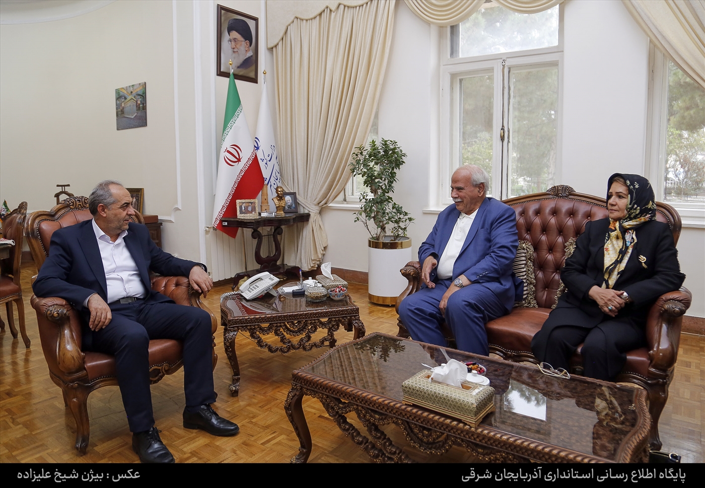 دیدار یکی از خیران مدرسه ساز با استاندار 