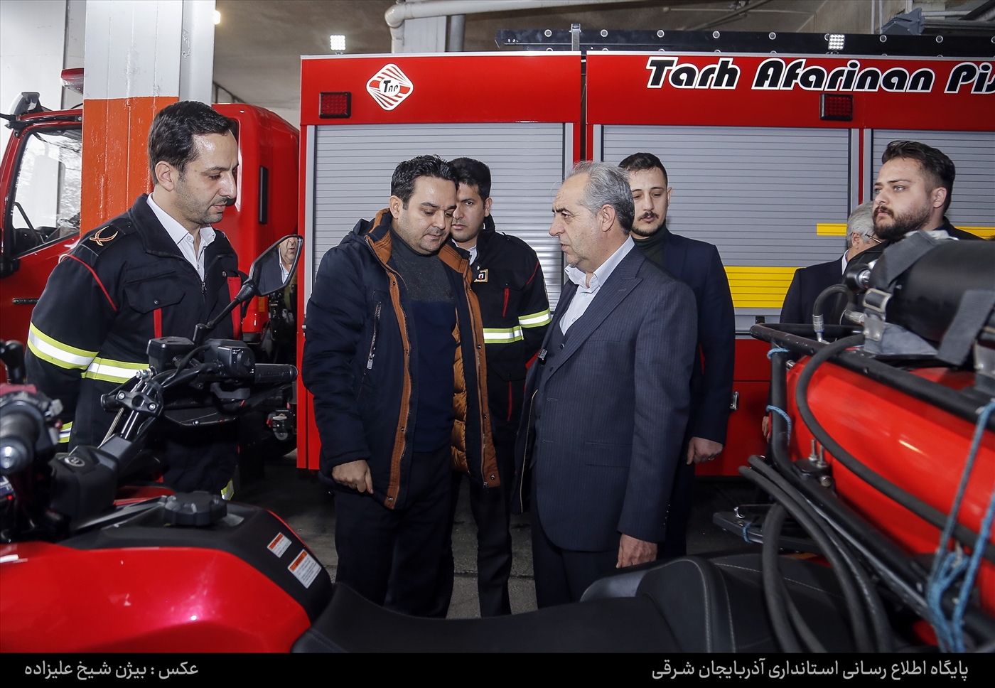  «خسته نباشید» استاندار آذربایجان شرقی به آتش نشانان در روز پدر