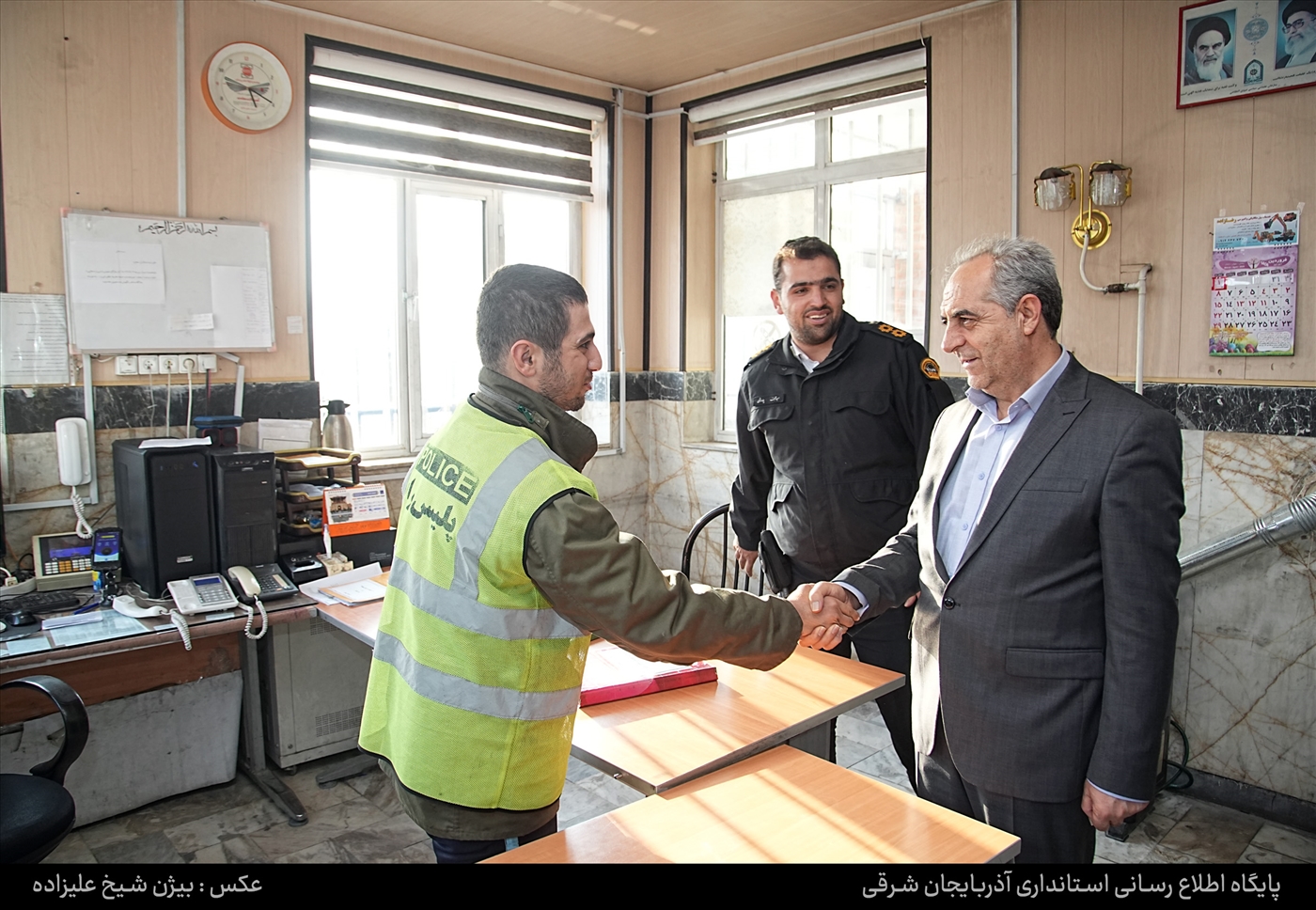 بازدید سرزده استاندار آذربایجان شرقی از پلیس راه