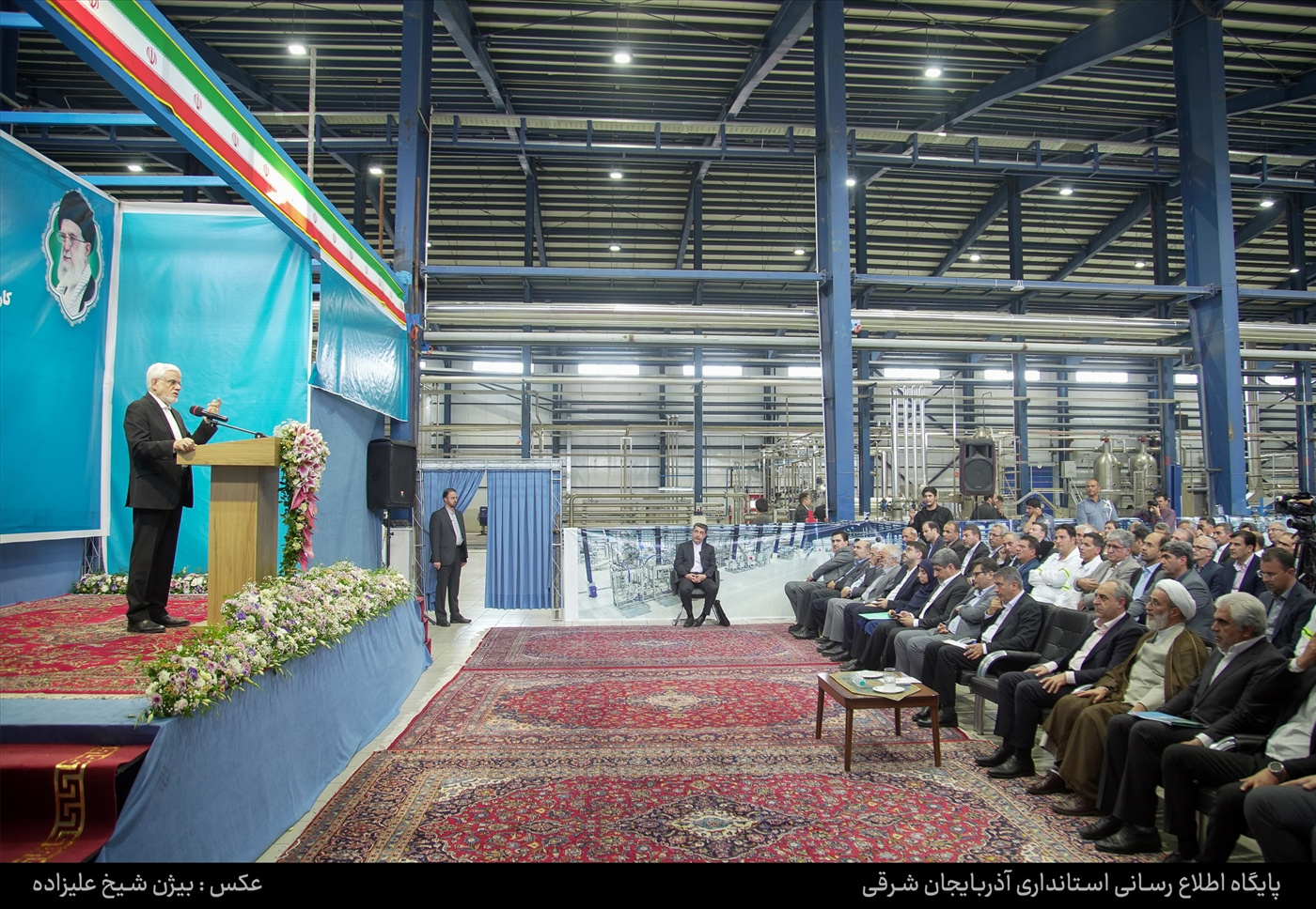 افتتاح کارخانه دشت میوه آذربایجان با حضور معاون اول رئیس جمهور