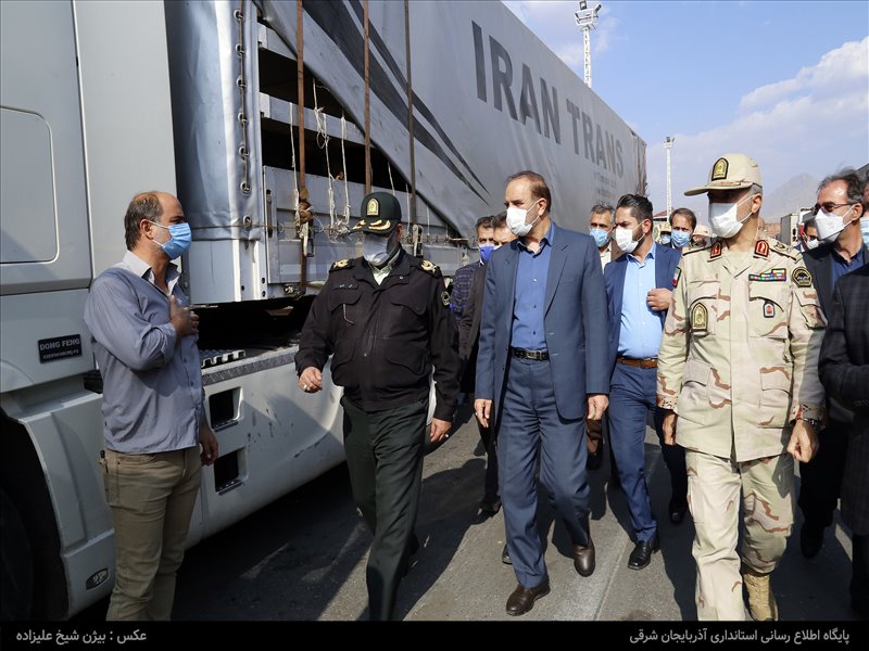 بازدید استاندار آذربایجان شرقی از پایانه مرزی نوردوز