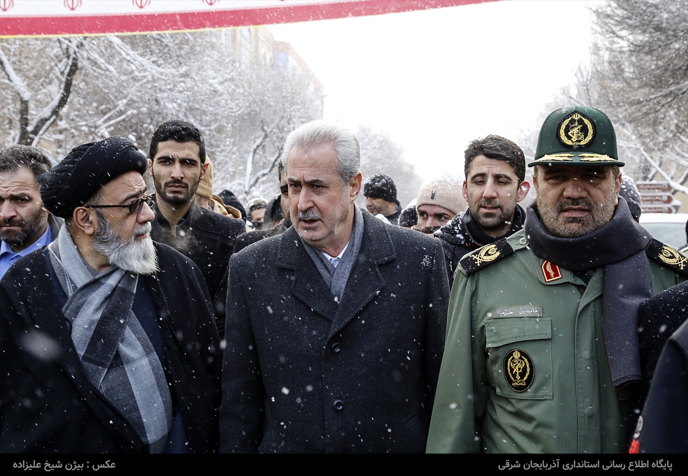 حضور استاندار در راهپیمایی 22 بهمن 