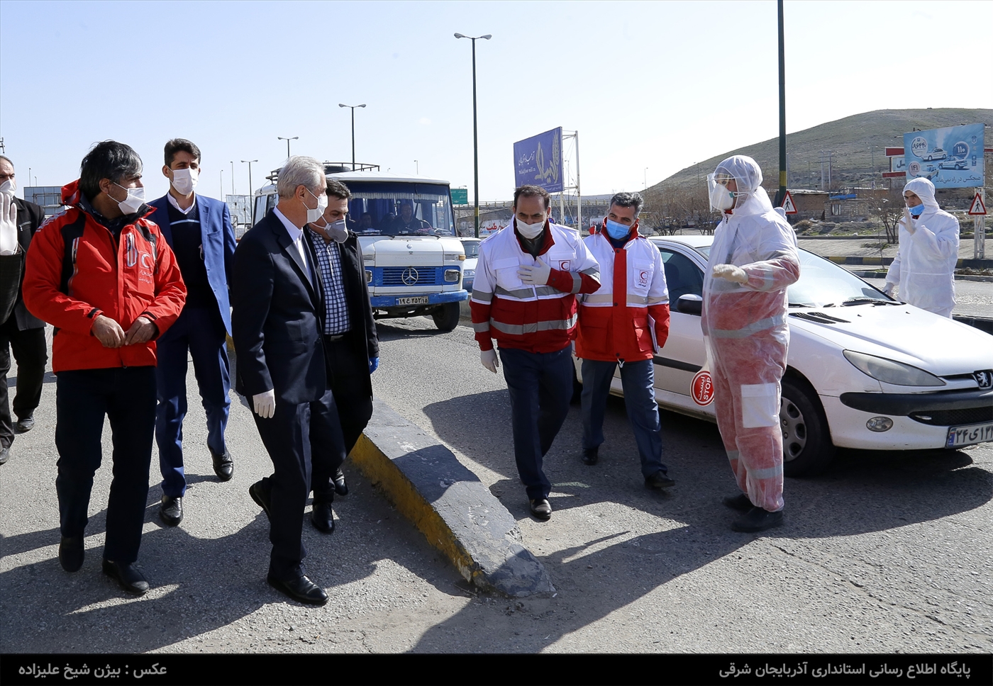 بازدید از مبادی ورودی و خروجی استان و نظارت بر محدودیت های تردد