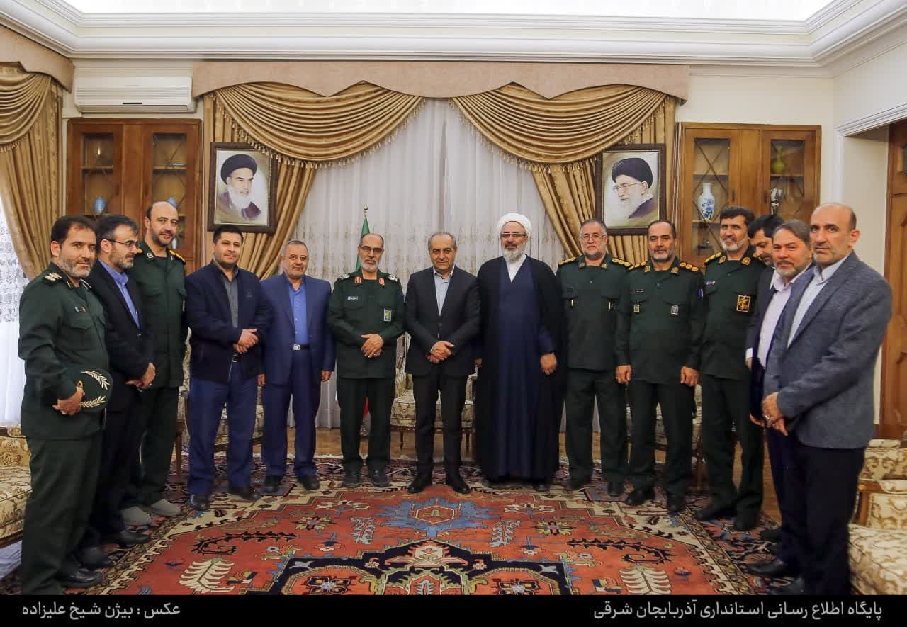 دیدار شورای فرماندهی سپاه عاشورا با استاندار آذربایجان شرقی